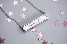 Load image into Gallery viewer, Self Love Bar Necklace
